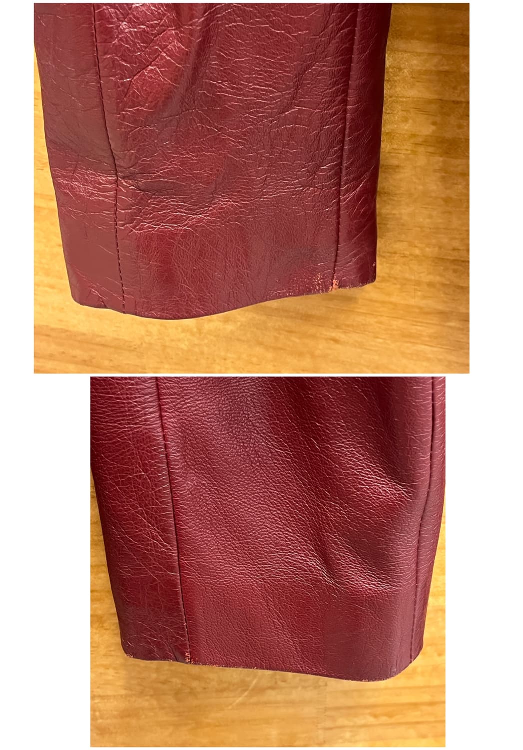 빈티지 양가죽 레더 자켓 레드 #csz3595 상품이미지10