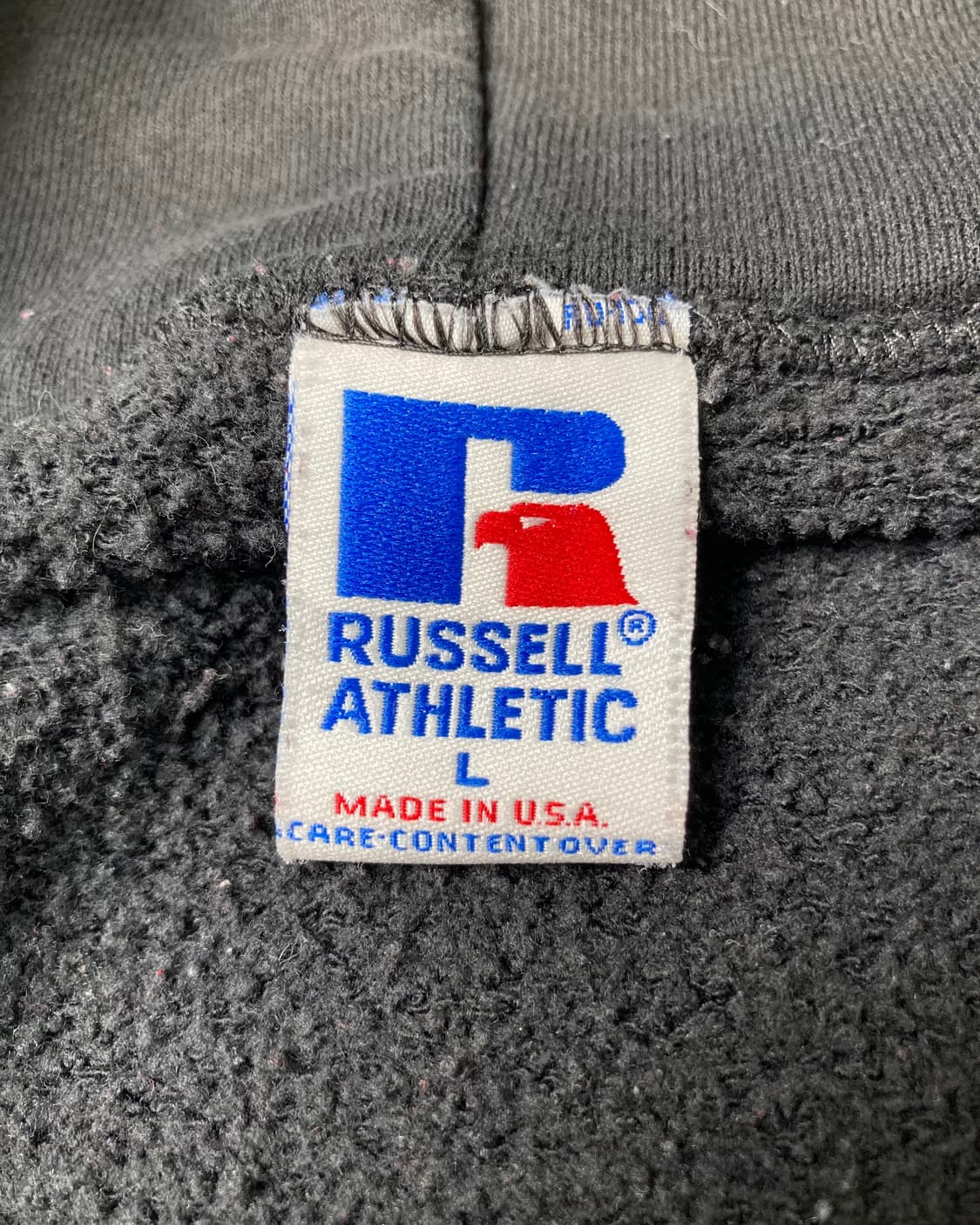 90s Russell Zip Up Hoodie (black) 상품이미지3