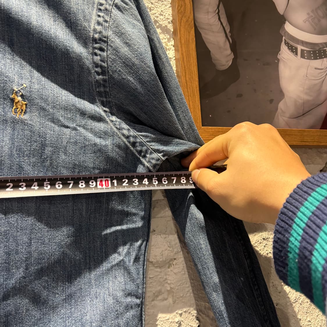 폴로 빈티지 데님 카라셔츠 상품이미지3