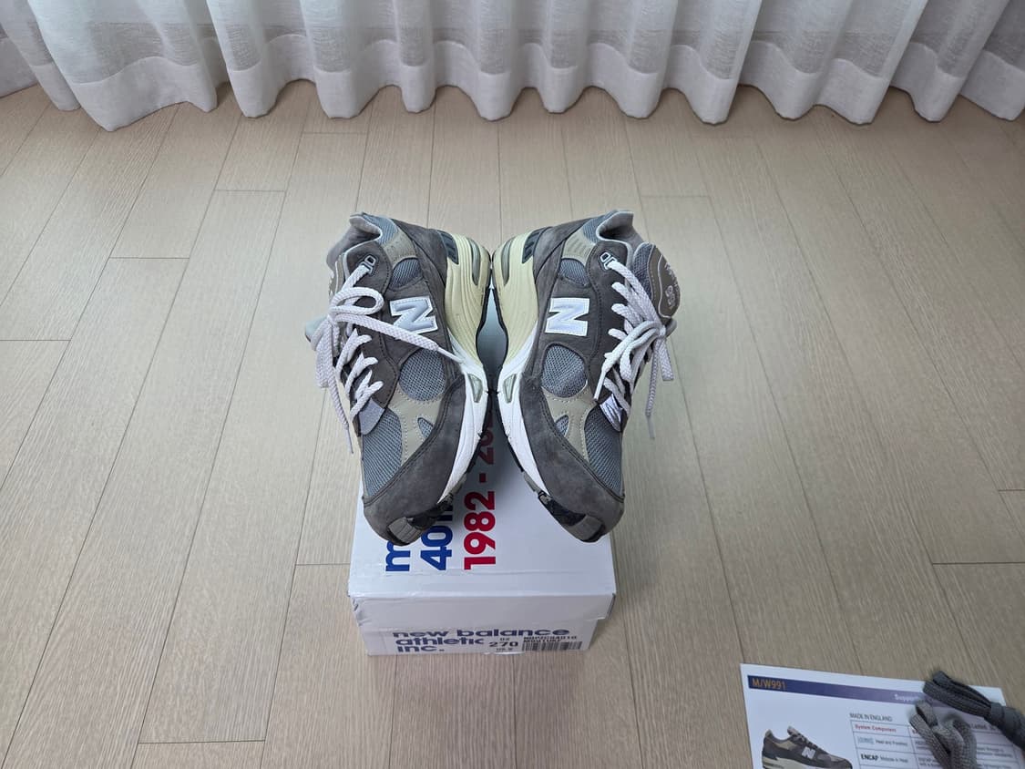 뉴발란스 991 Made In UK 40주년 그레이 270 size 상품이미지5