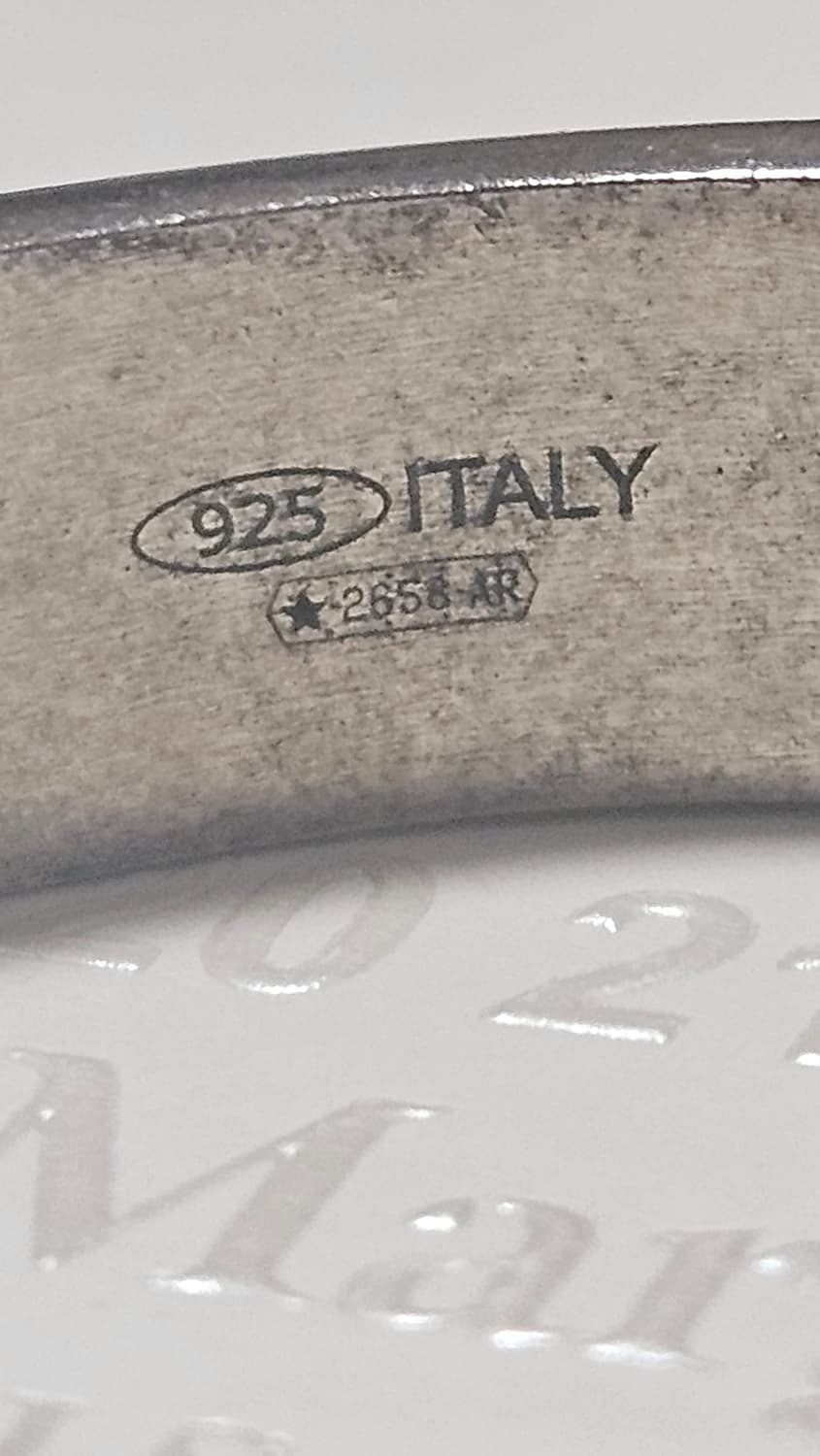 마르지엘라 실버 로고 커프 팔찌 XS 사이즈 상품이미지4