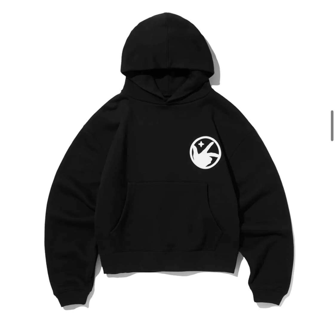 키미저리 핑거 로고 크롭 후드 상품이미지2