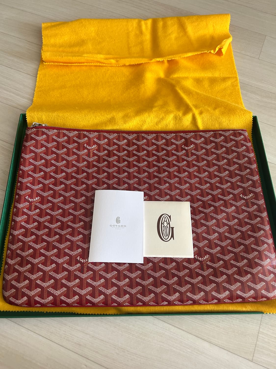 고야드 세나 클러치 레드 GM  상품이미지1