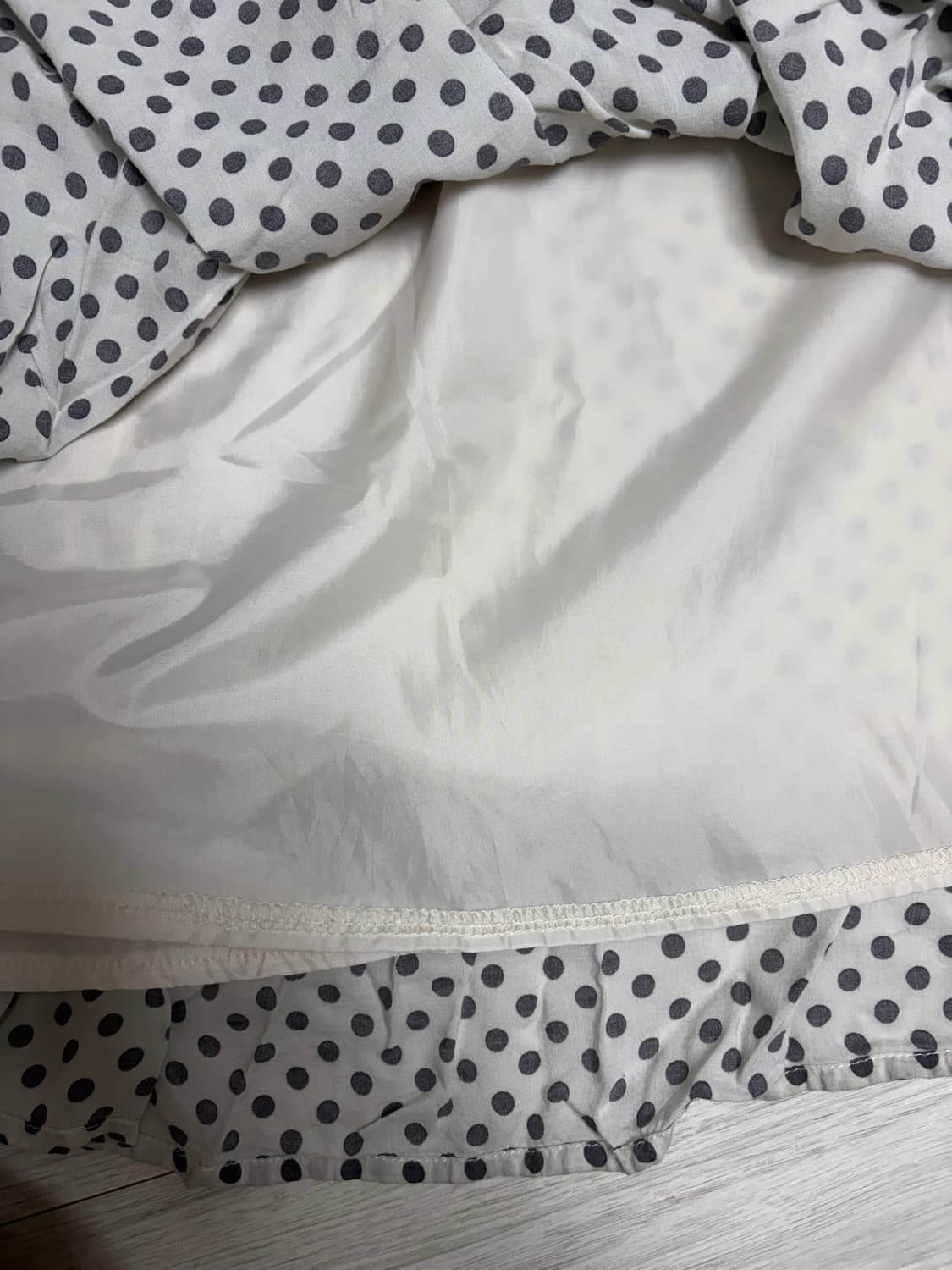빈티지 도트 쿠앤크 롱스커트 상품이미지3