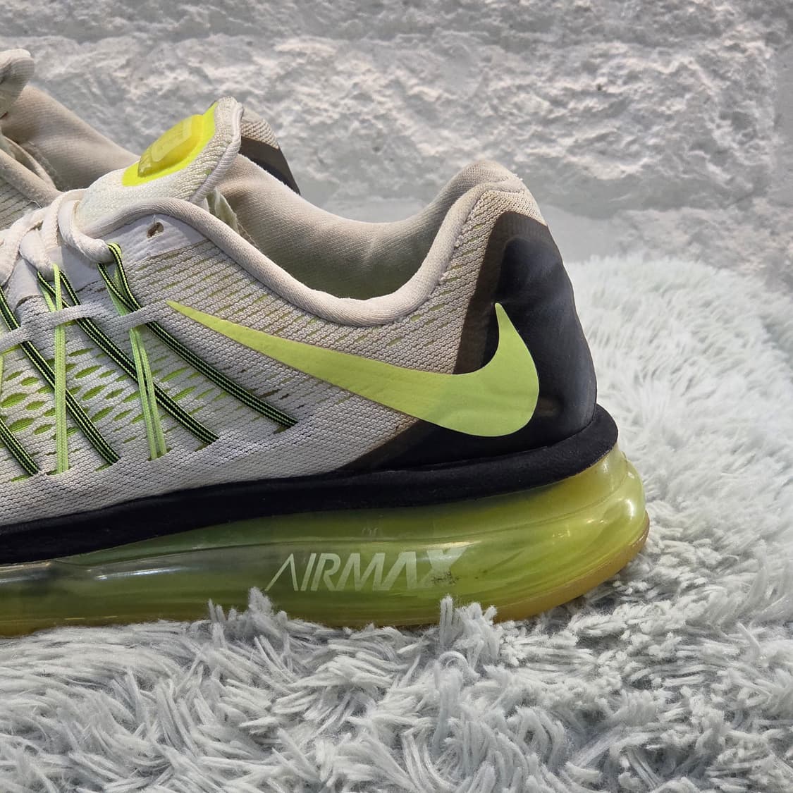 5q-23:나이키 에어맥스 2014 화이트 라임 (24.5cm) 상품이미지3