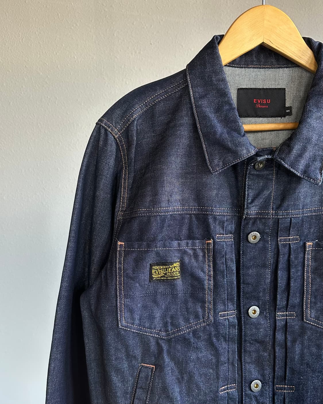 [L]에비수 Evisu 데님 트러커 자켓 상품이미지3