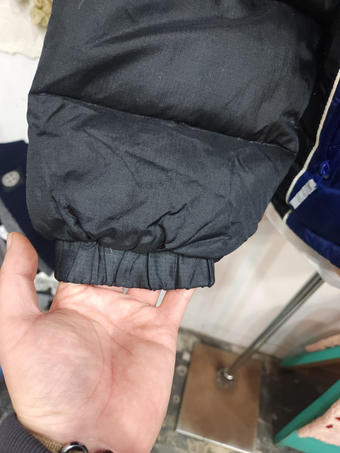 타미힐피거 90s 컬러블록 오리털 숏패딩 점퍼 상품이미지6