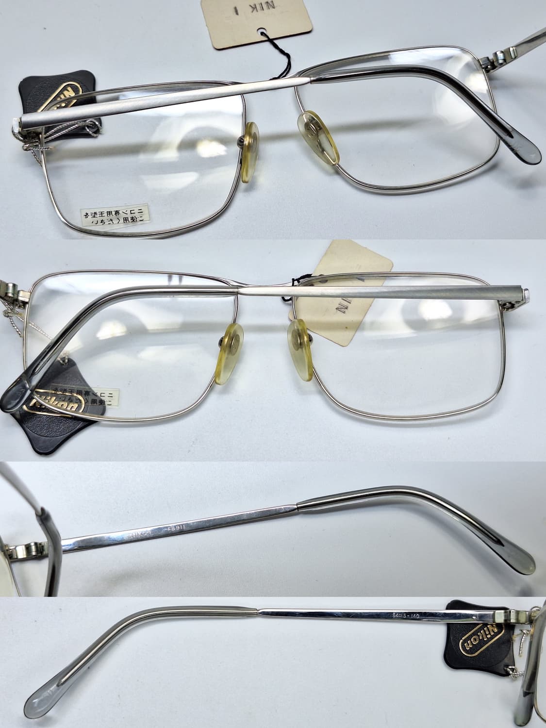 80s 일본 빈티지 데드스톡 미사용/니콘 FB911 안경테 54mm 상품이미지9