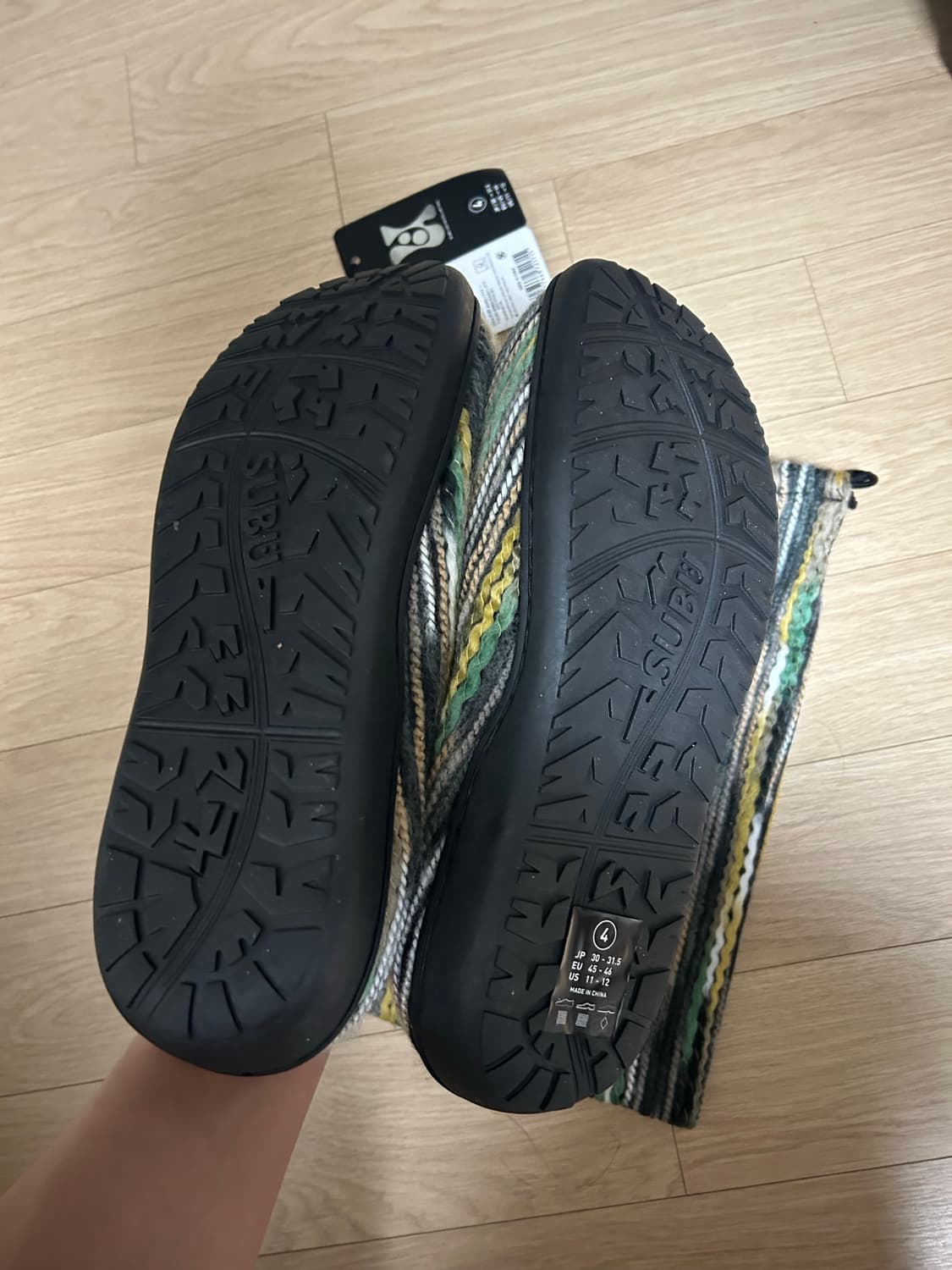 SUBU 패커블 방한 슬리퍼 비비드모자이크 4사이즈 상품이미지4