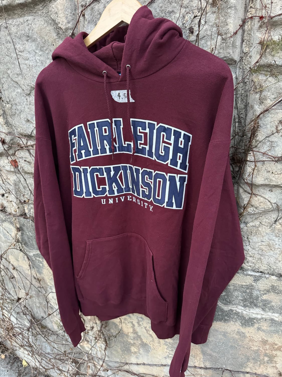 챔피온 빈티지 에코 플리스 컬리지 자수 후드 후드티 후디 xl 상품이미지3