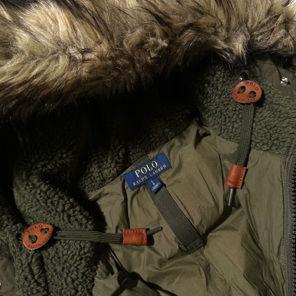 폴로 랄프로렌 포 퍼 트림 덕다운 패딩 파카 상품이미지6