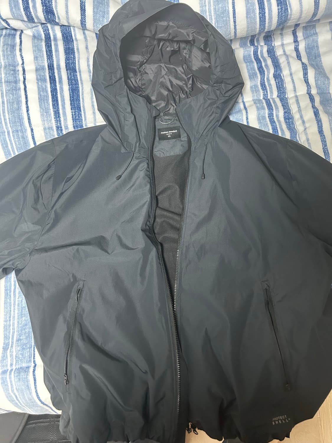 무신사 스탠다드 스포츠 2-Layer 바람막이 (BLACK, 2XL) 상품이미지3