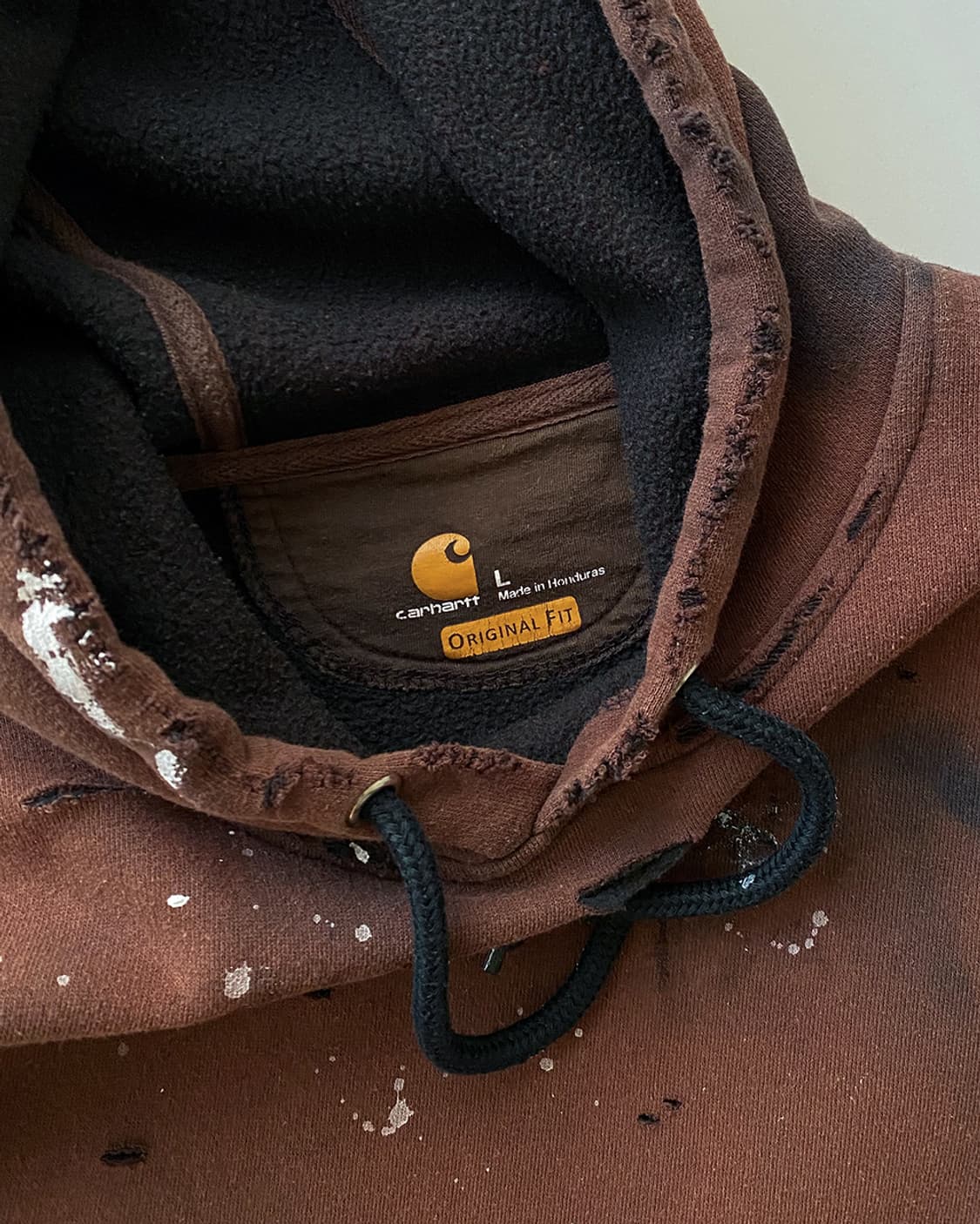 칼하트 디스트로이드 페인팅 후드티 상품이미지4