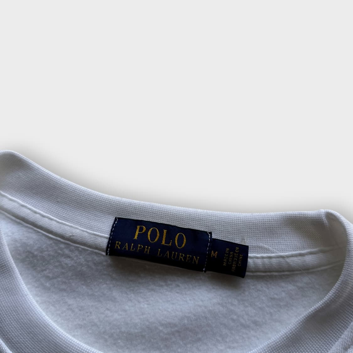 폴로 화이트 빅로고 맨투맨 상품이미지3