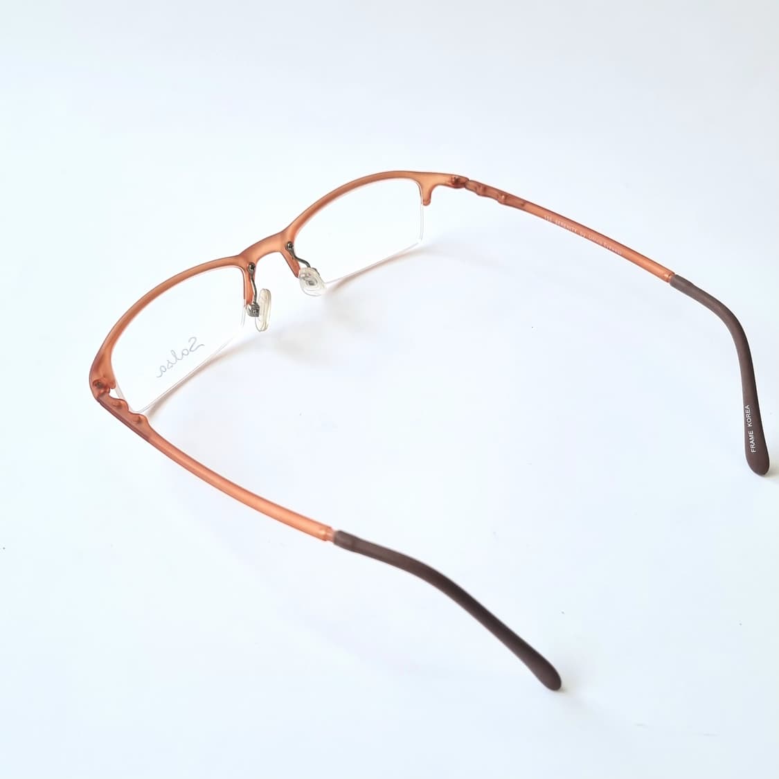 데드스탁 매트 브라운 반무테 안경테 477 상품이미지5