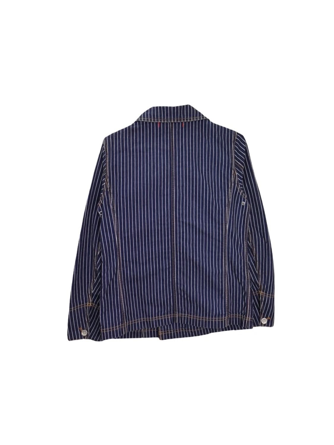 히코리 스트라이프 코튼 데님 더블 브레스티드 자켓 상품이미지4