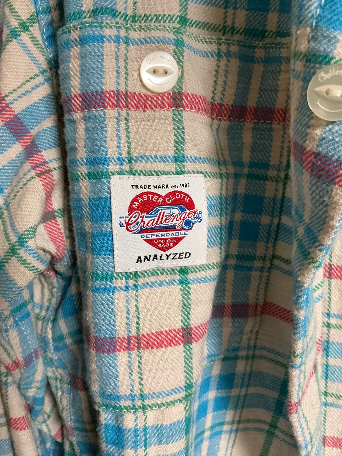 챌린저 체크셔츠 XL 상품이미지4