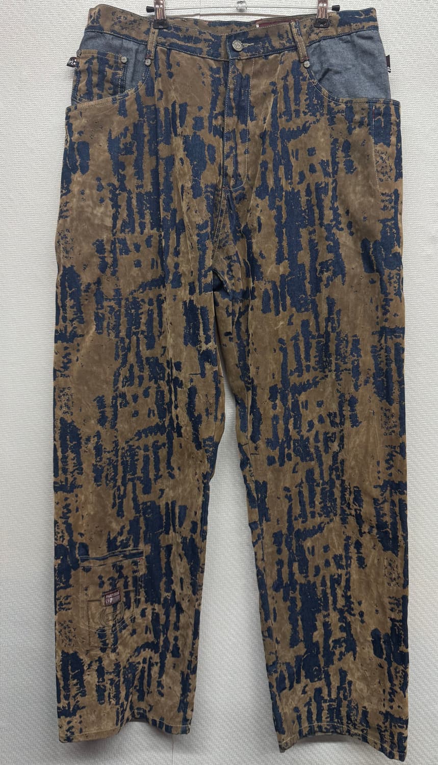 90's 팻팜 스웨이드 디테일 빈티지 데님팬츠 34사이즈 상품이미지1