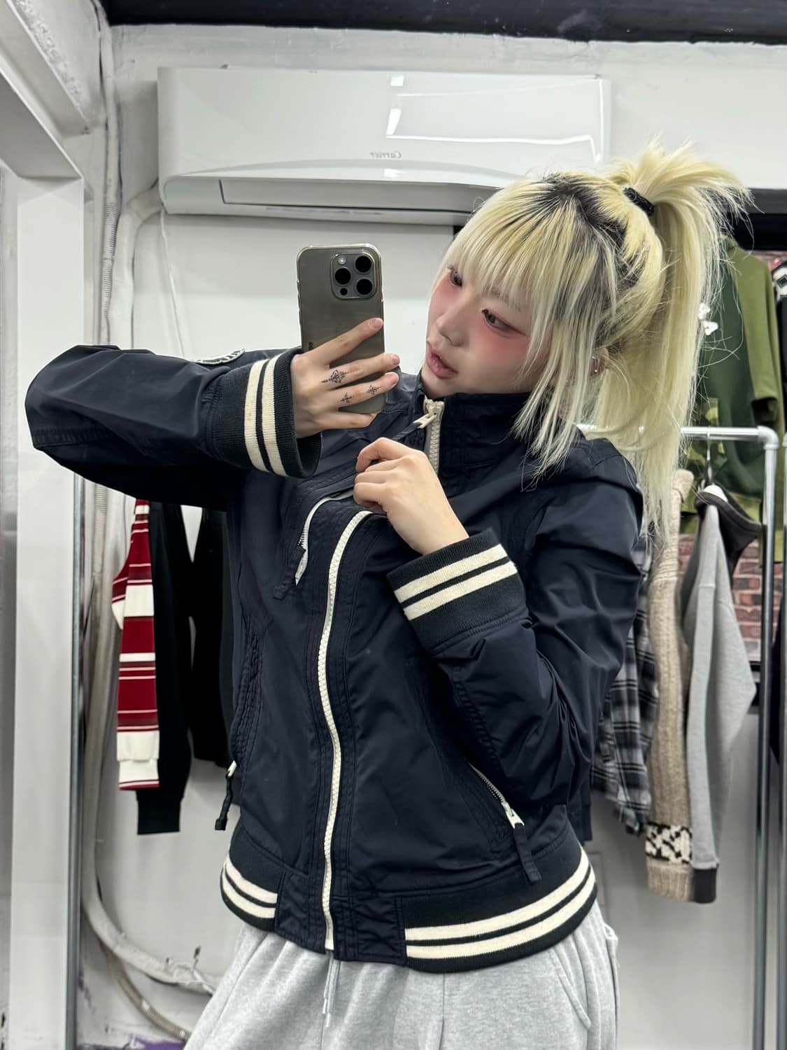 아베크롬비 패치 나일론 자켓 상품이미지3