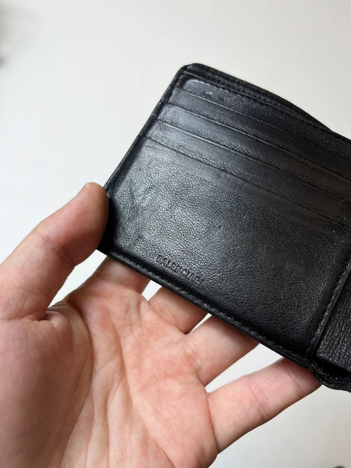 발렌시아가 캐시 스퀘어 반지갑 블랙 Q1344 상품이미지5
