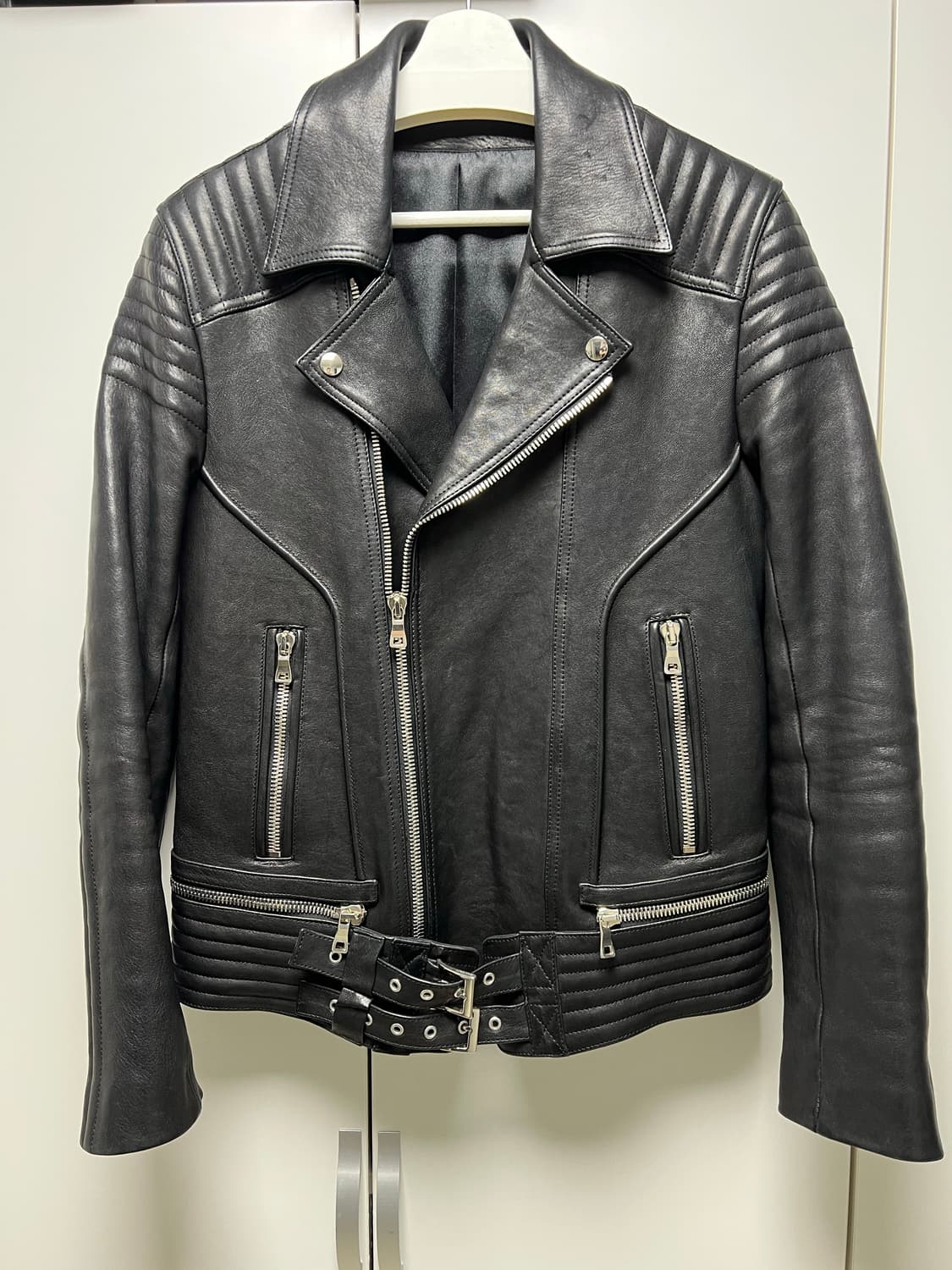 Balmain 레더 자켓 IT 48 상품이미지1