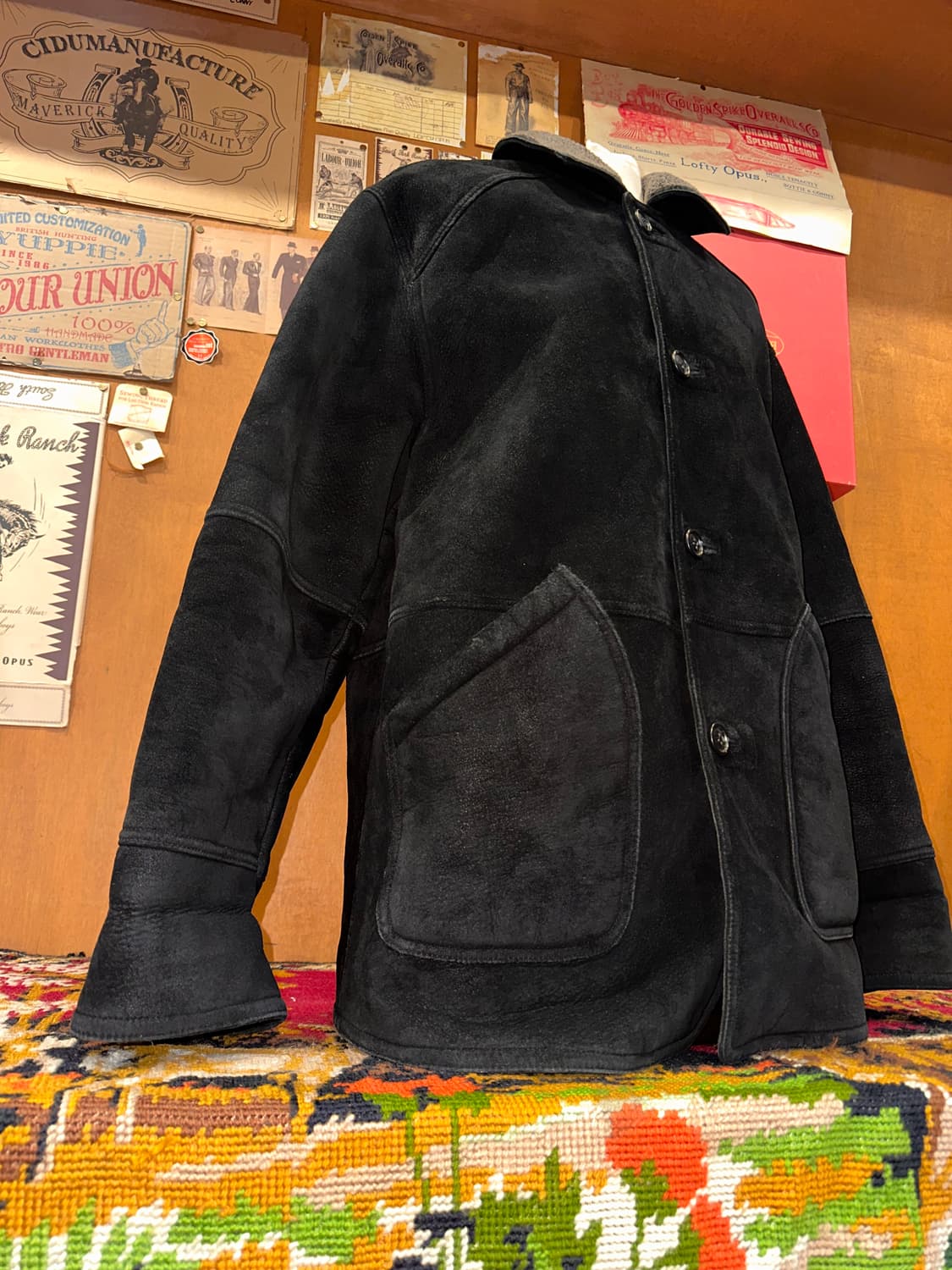 ( XL-2XL ) 세무자켓 가죽자켓 레더자켓 워크웨어 아메카지 상품이미지2