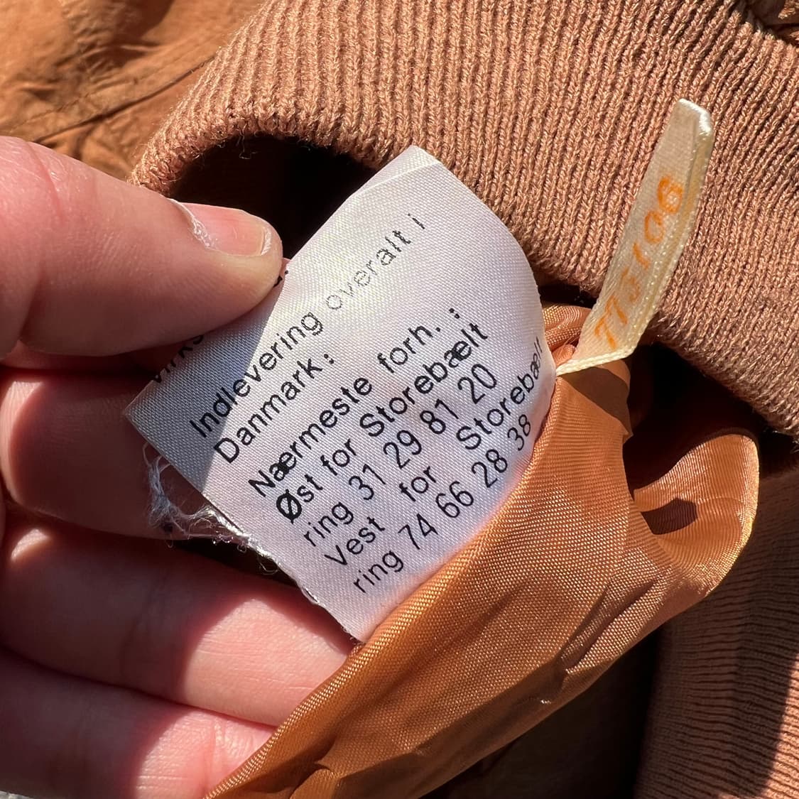 덴마크 빈티지 돈피 스웨이드 봄버 자켓 상품이미지9