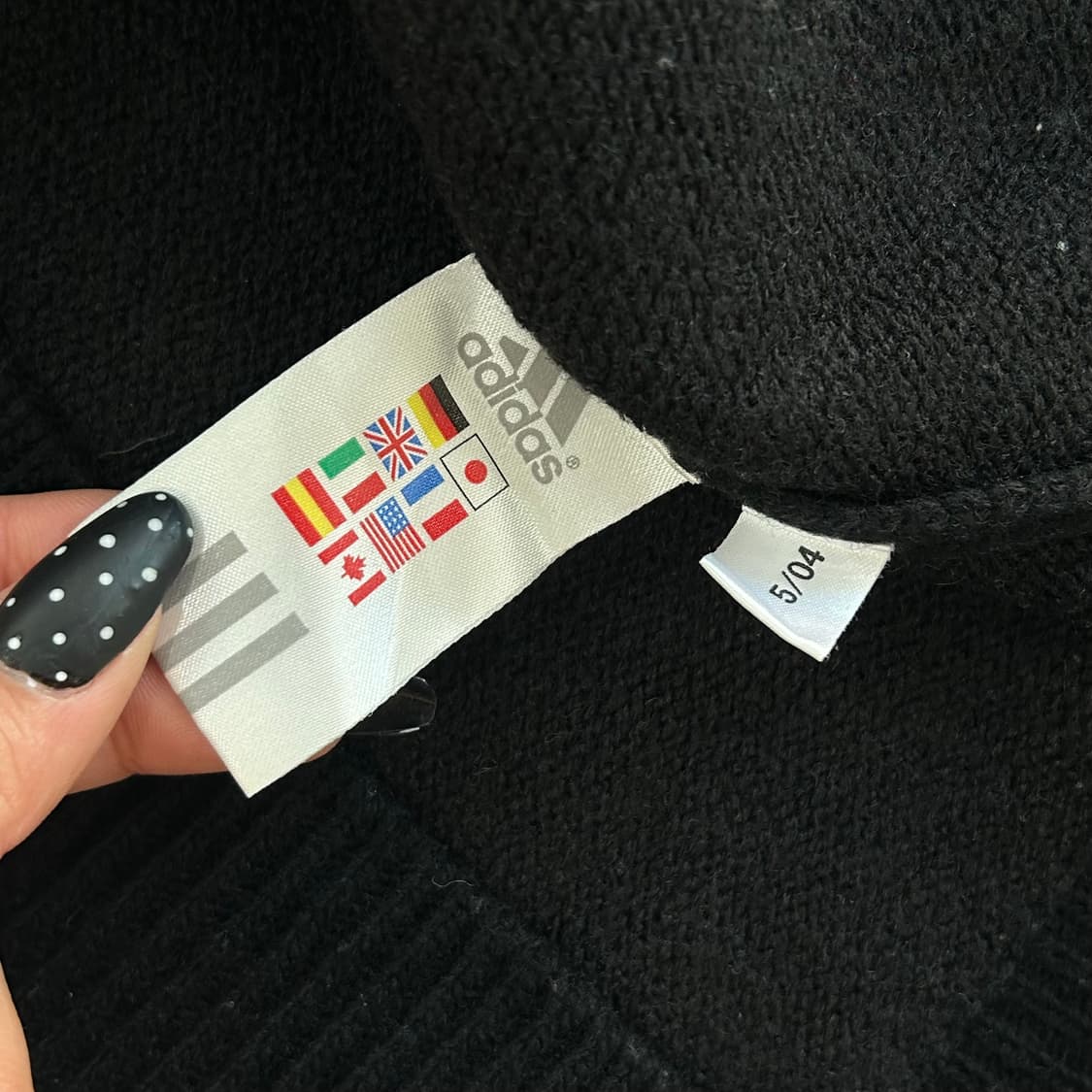 Adidas 아디다스 스펠아웃 로고 블랙 니트 상품이미지7