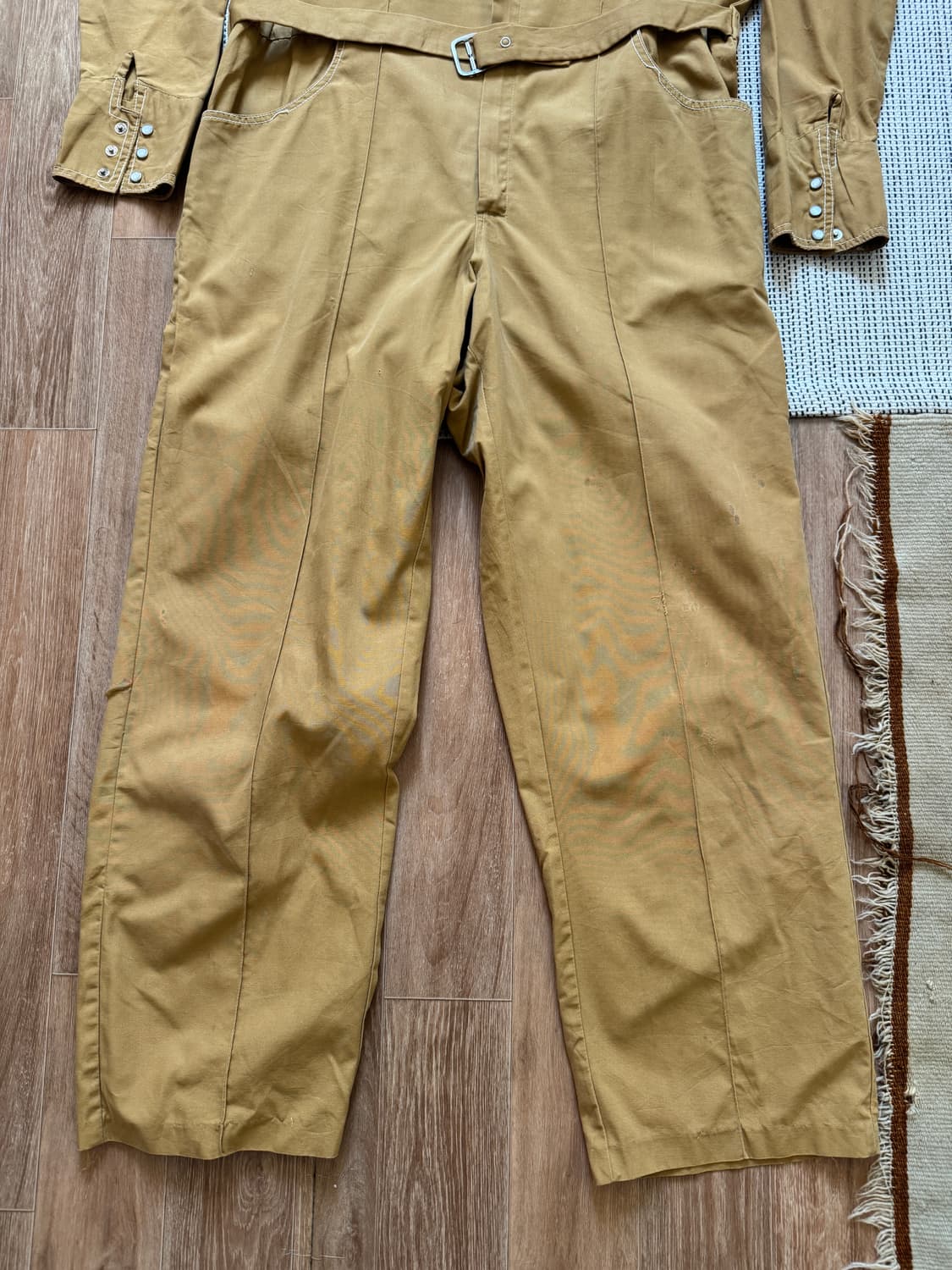 80s 빈티지 웨스턴 셔츠 오버롤 상품이미지5