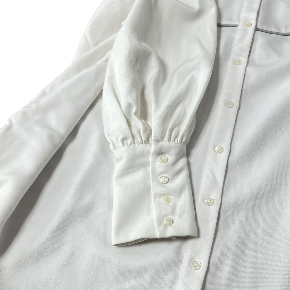 HARE 하레 화이트 차이나넥 셔츠 블라우스 상품이미지3