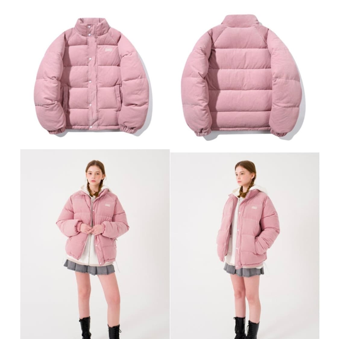 (최예나 착용) 메인부스 코듀로이 숏패딩 상품이미지1