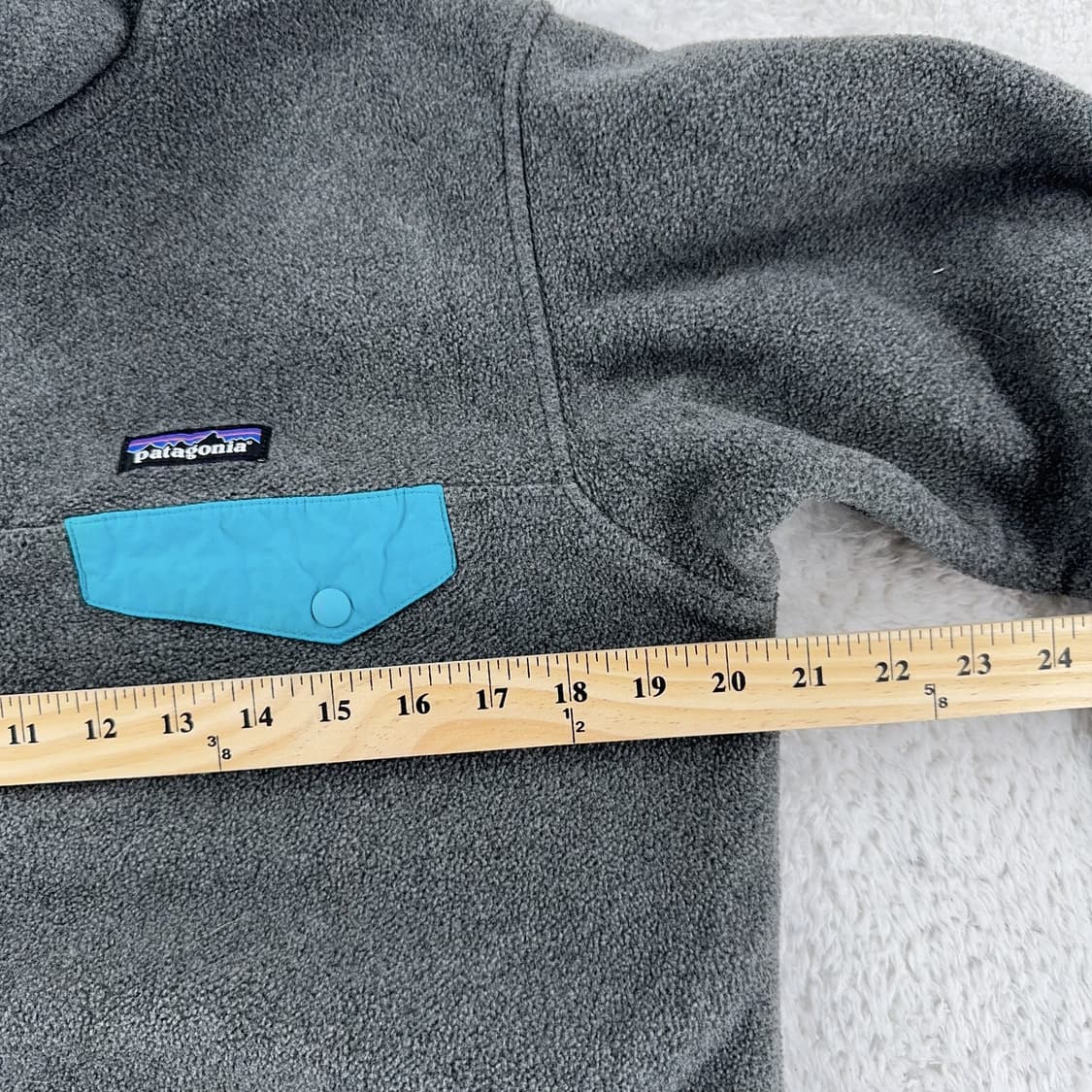 15FW 파타고니아 신칠라 스냅-T 그레이/블루 상품이미지2