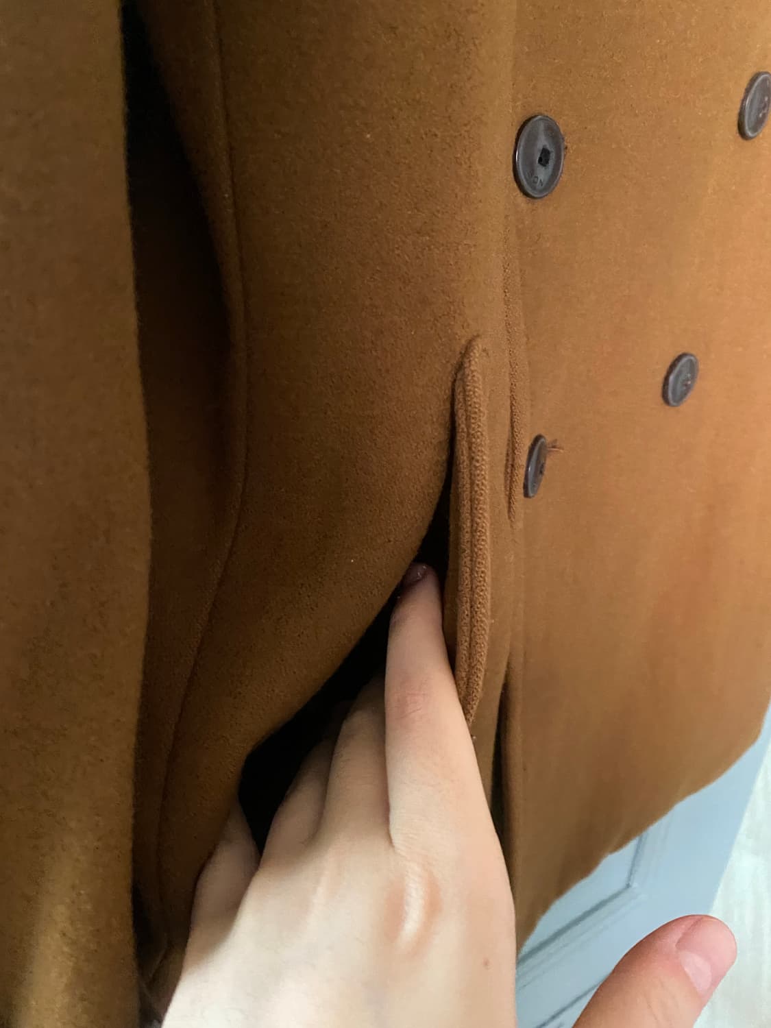 카멜 브라운 피코트 상품이미지6