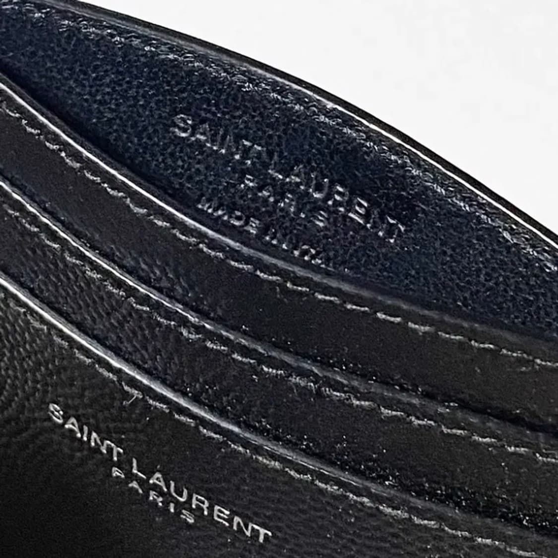 [정품] 생로랑 캐비어 소가죽 카드지갑 상품이미지5