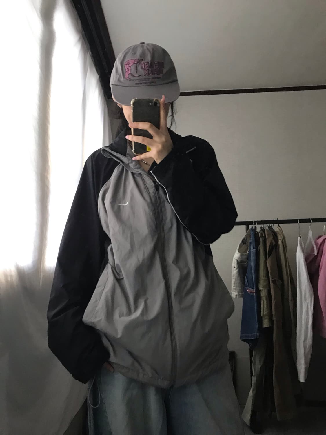 나이키 그레이 나그랑 바람막이 상품이미지4