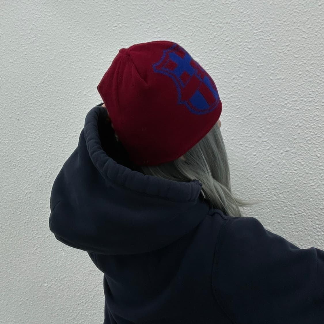 바르셀로나 리버시블 네이비 비니 상품이미지3