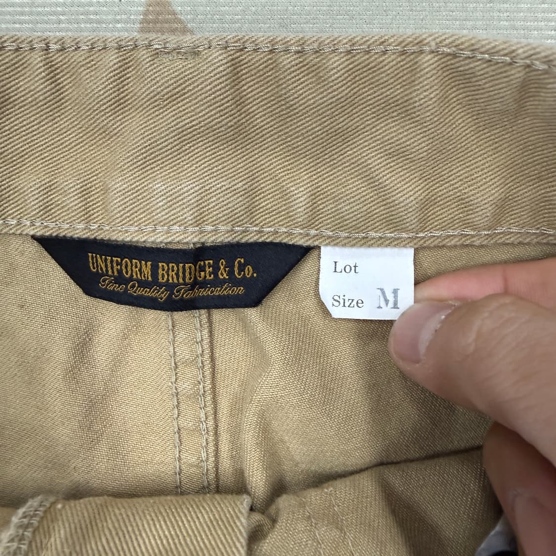 (M)유니폼 브릿지 퍼티그 팬츠(베이지) 상품이미지2