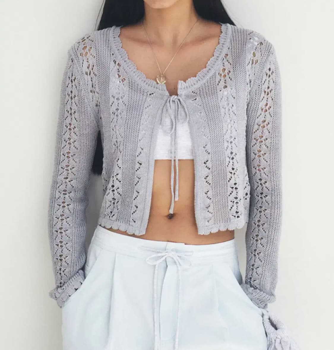 그로브 KIKO SKASHI LS CARDIGAN [BLUE GREY] 상품이미지2
