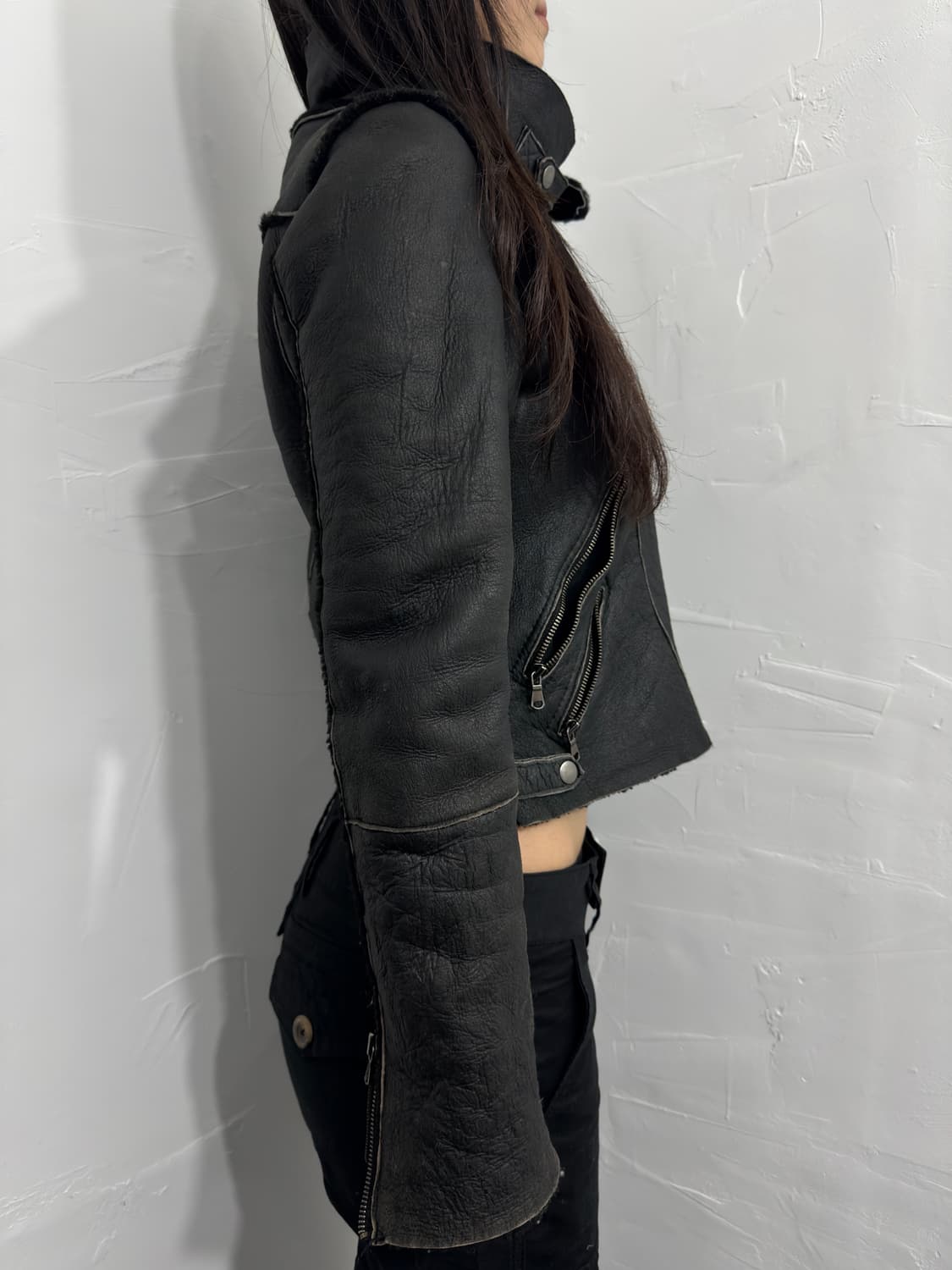 sheep skin leather jacket 상품이미지7