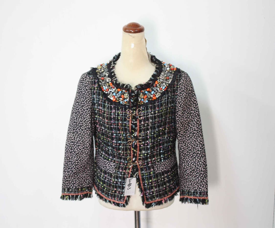 W-4103/모스키노 정품 여성용 트위드 자켓 85 상품이미지1