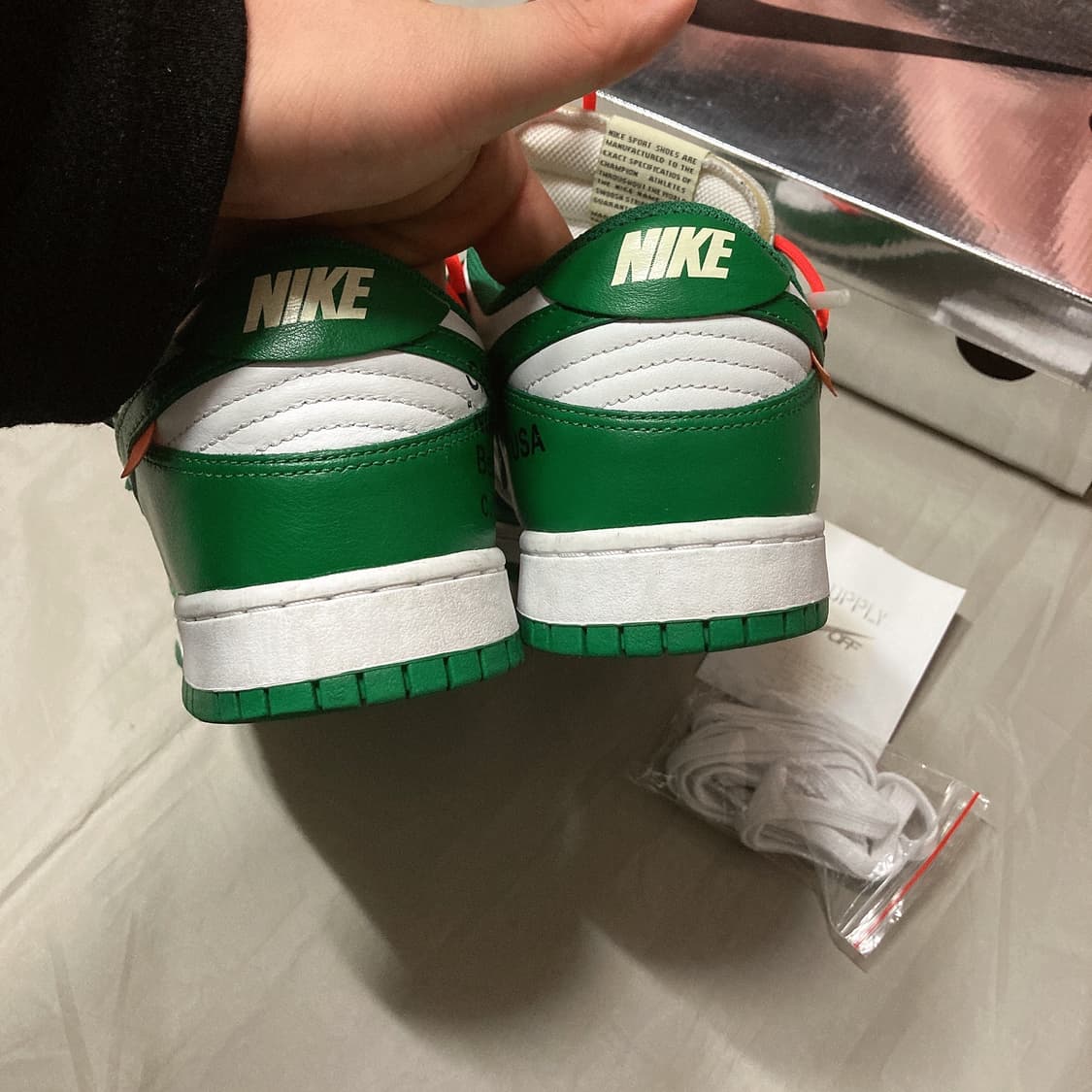 270 나이키 오프화이트 덩크 그린 상품이미지4