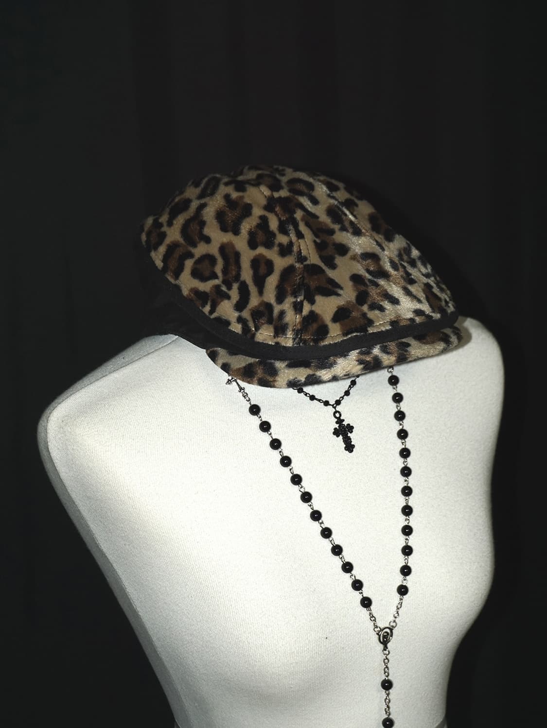 leopard suede hunting cap  상품이미지3