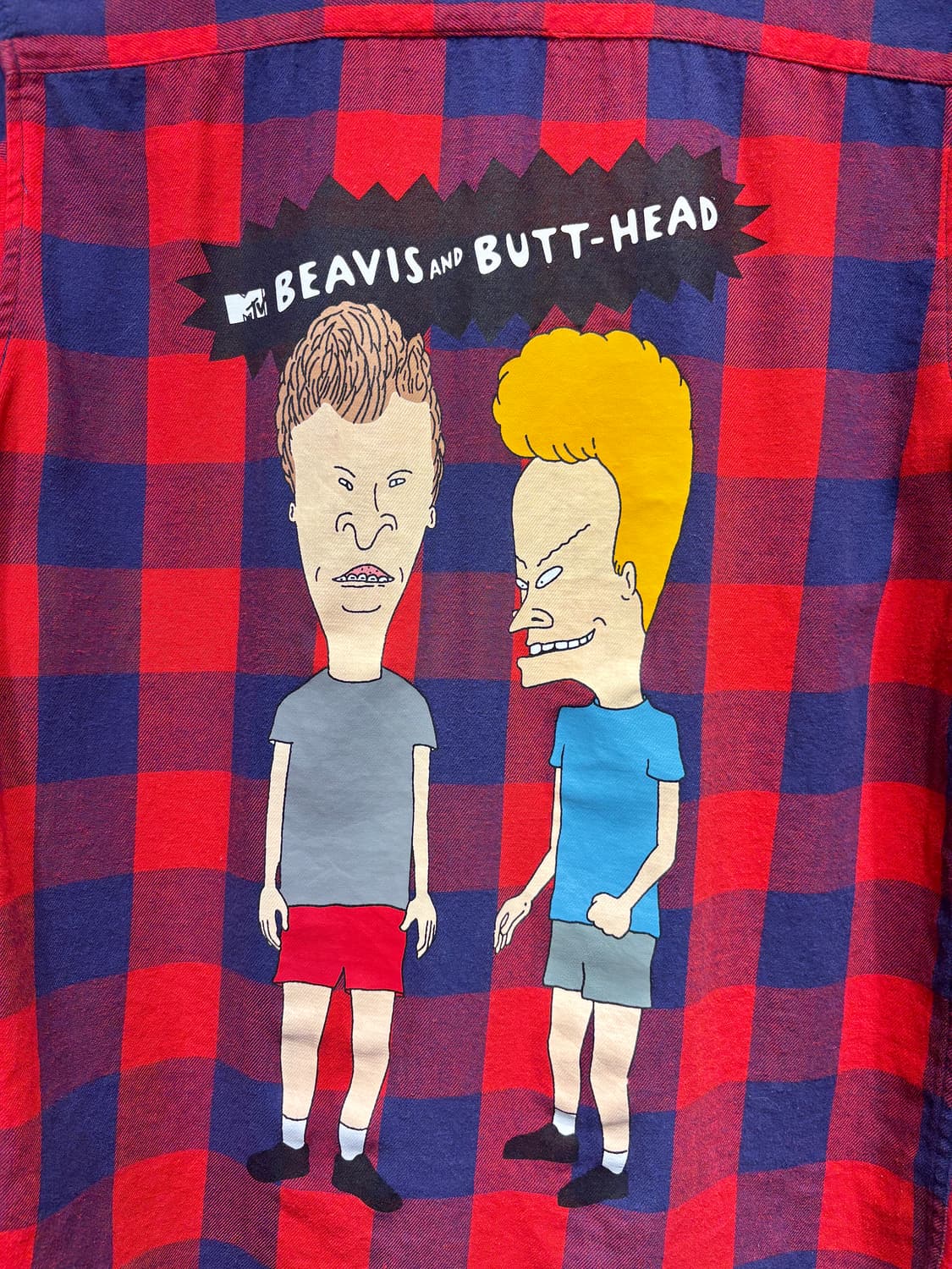 Beavis and Butt-Head 체크 셔츠 상품이미지2
