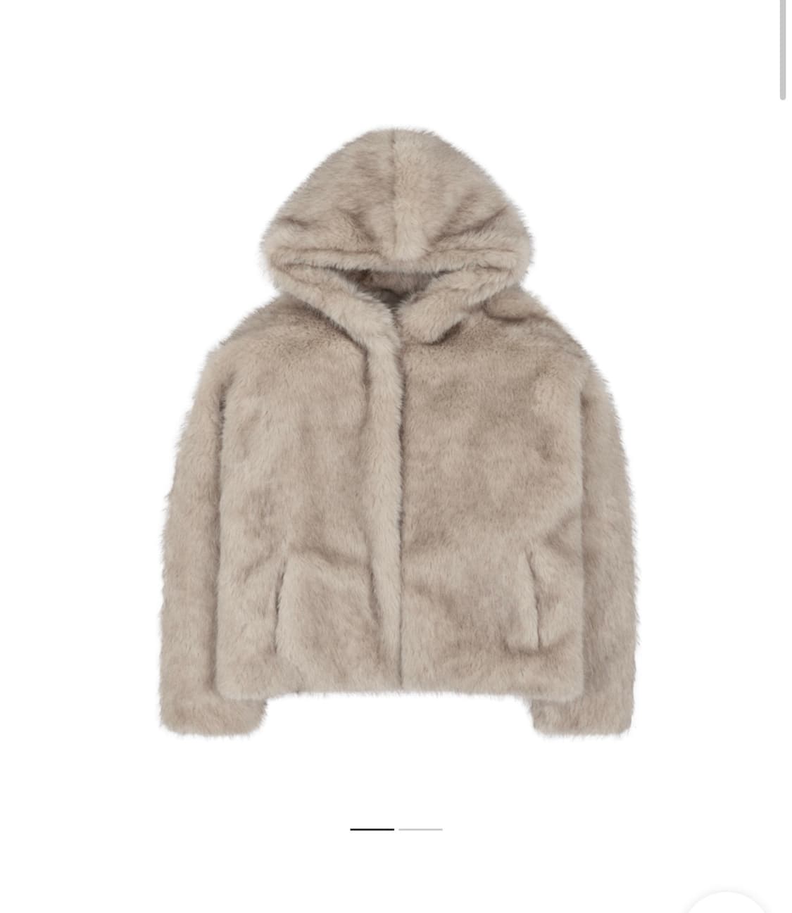 블랙업 콜터 헤비 퍼 후드점퍼 -베이지 상품이미지1