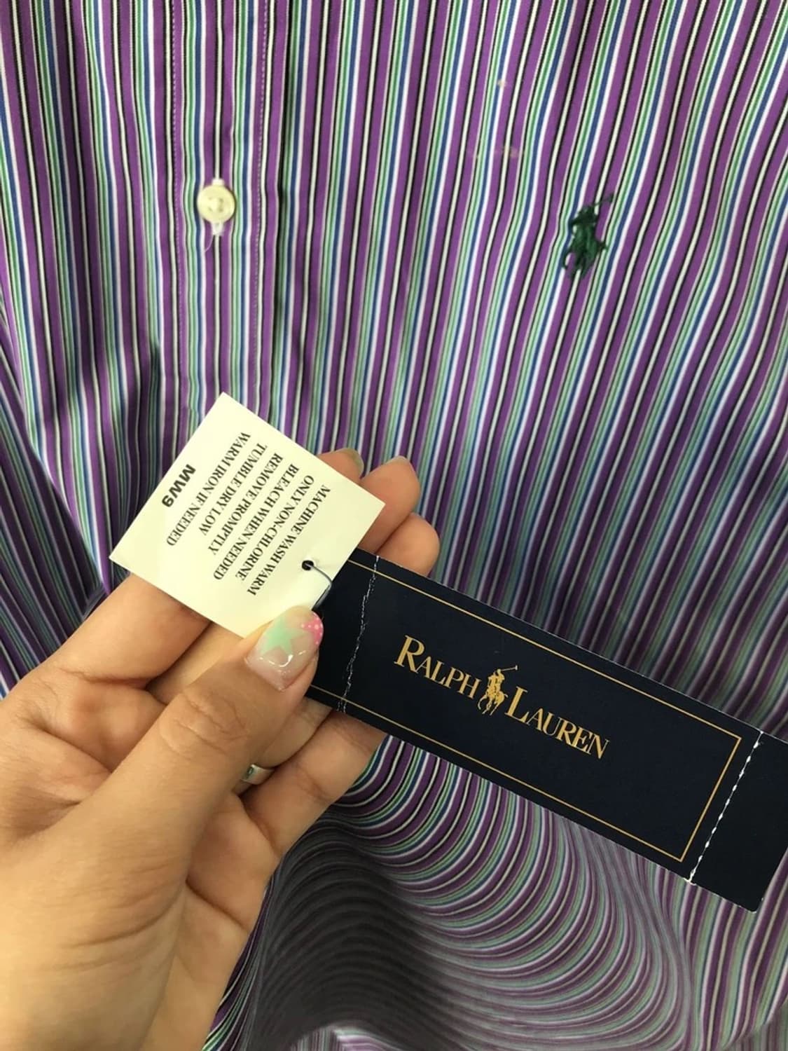 Polo Ralph Lauren Purple Stripe BD Shirt 상품이미지7