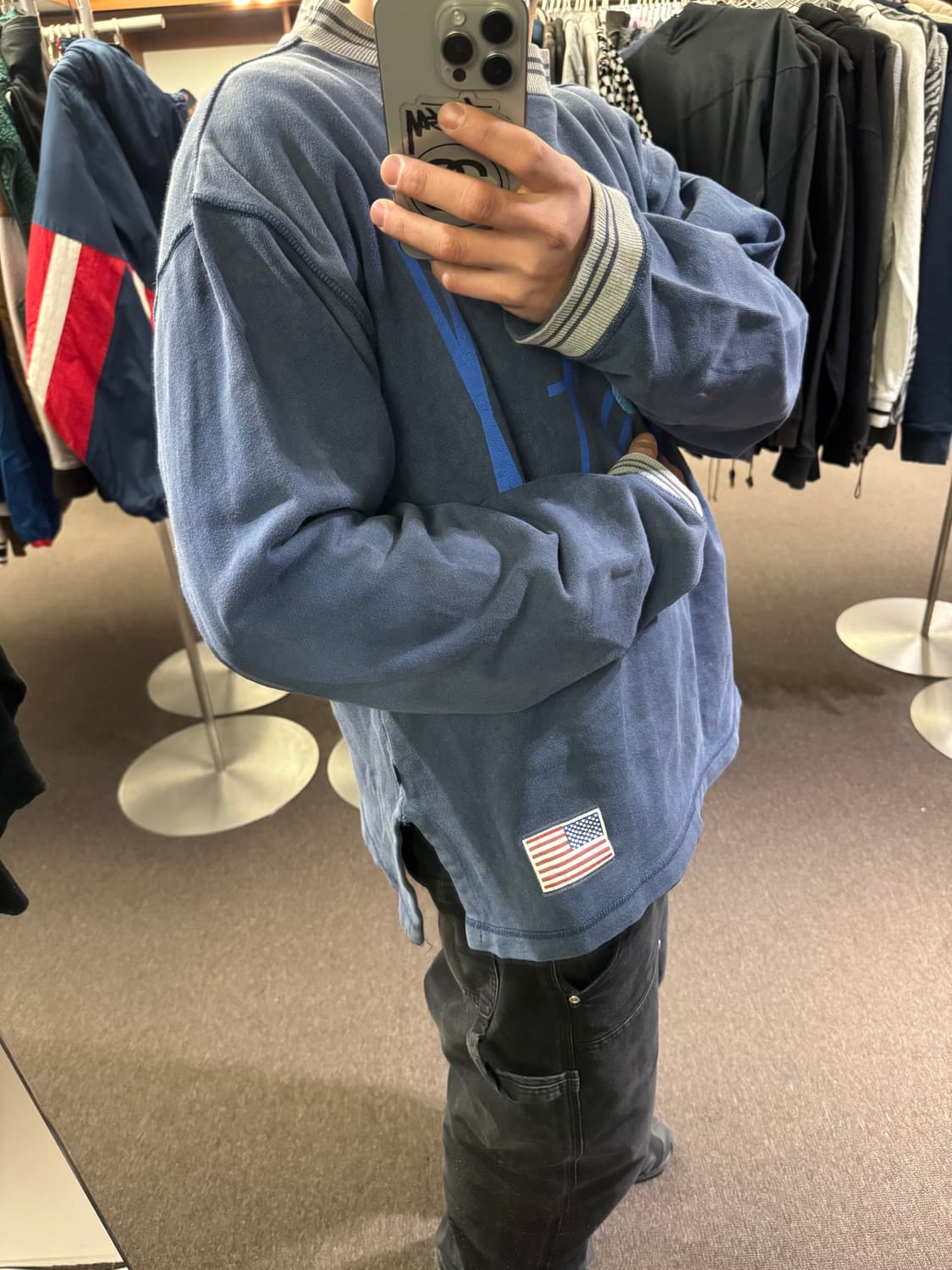 OS)아비렉스 빈티지 USA프린팅 스웻셔츠 상품이미지2