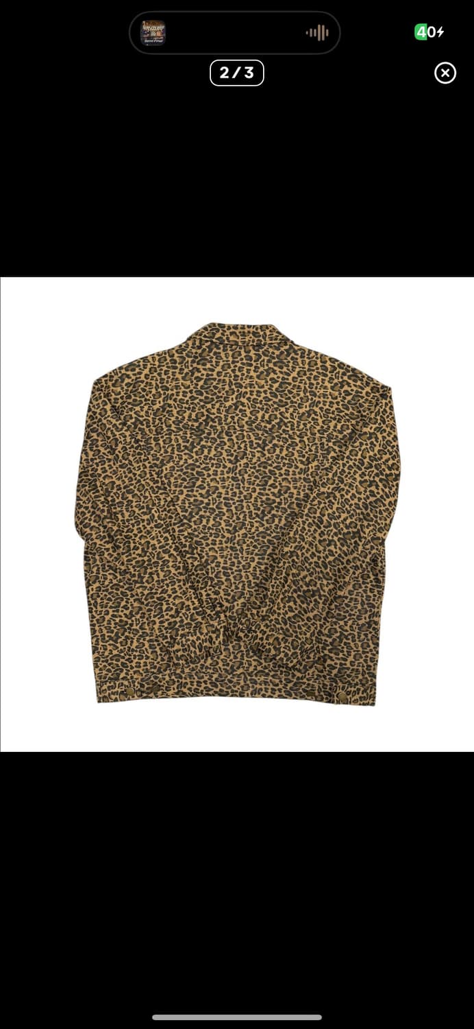 바배) 레오파드 호피 데님 자켓 상품이미지2