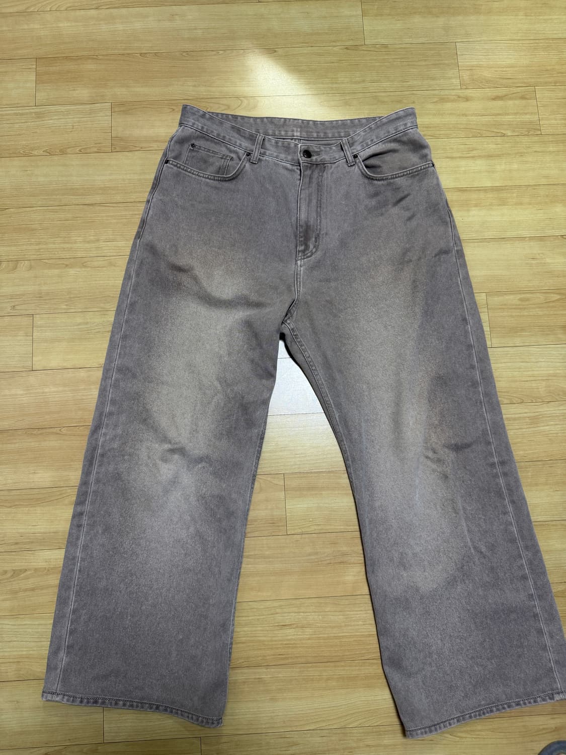 벨리에 트루 와이드 데님 팬츠 - 빈티지 베이지 상품이미지1