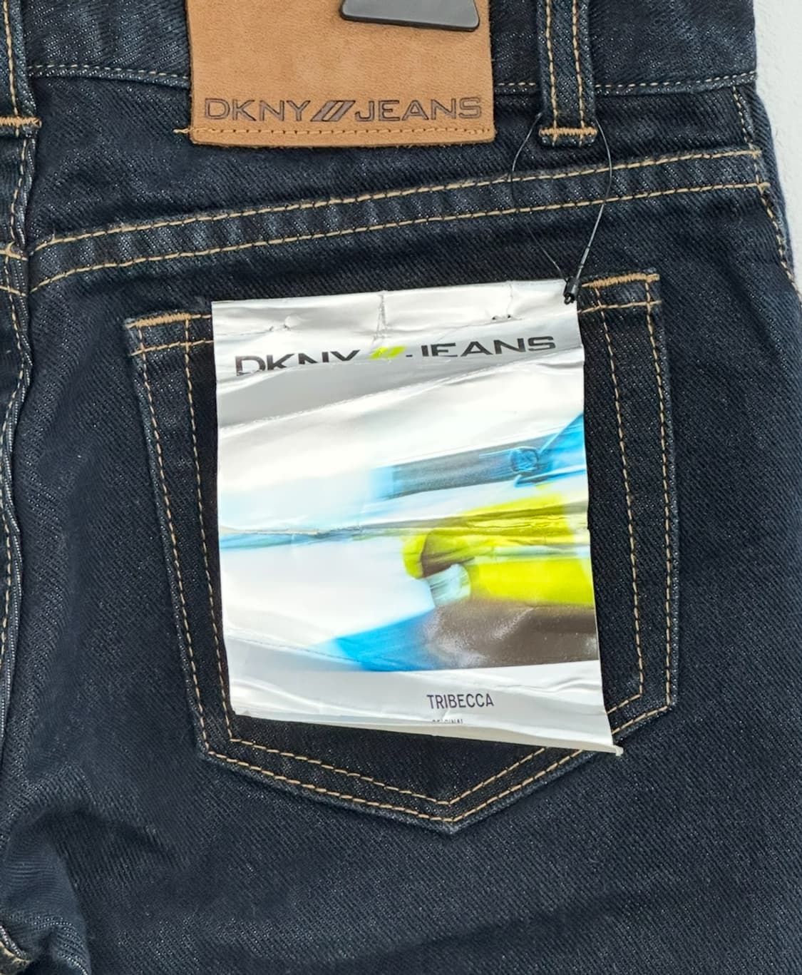 일본 DKNY Y2K 로우라이즈 생지 진청 일자핏 슬림핏 청바지 핀터 상품이미지6