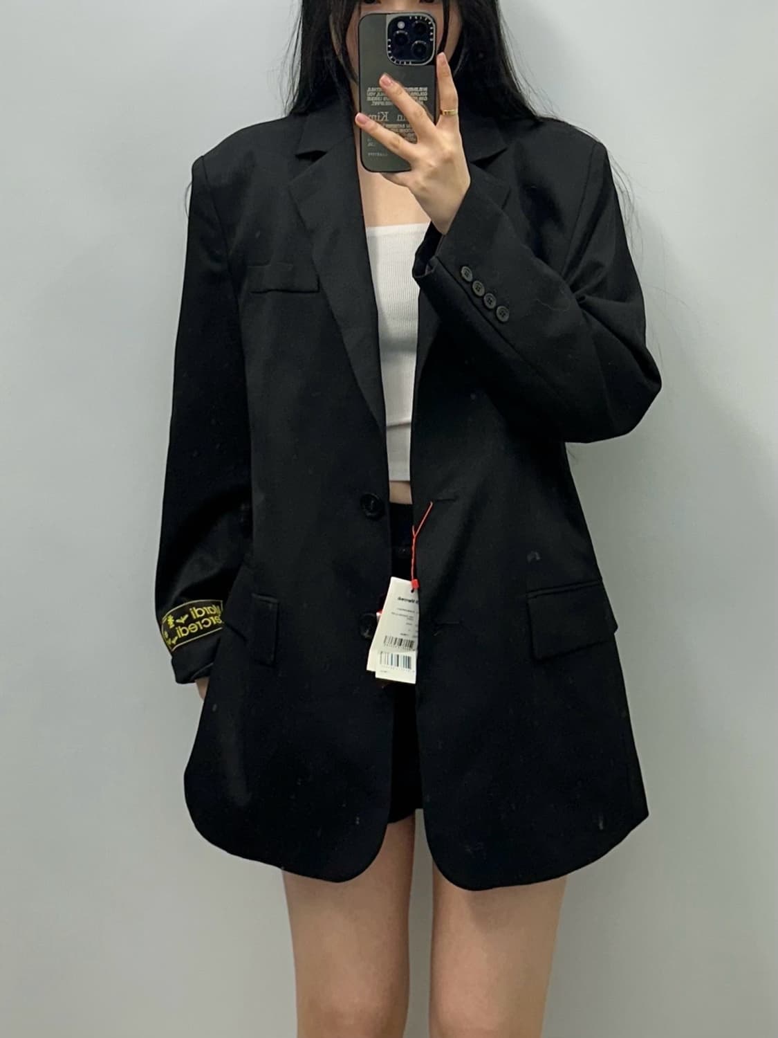 마르디 메크르디 오버핏 블랙 블레이저 자켓 상품이미지1